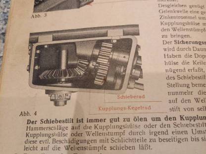 Bild 3:Betriebsanleitung und Ersatzteilliste Wolf Heumaschine