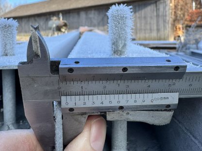 Bild 6:80x80x3 mm Formrohr viereckig verzinkt, Vierkantstahlrohr