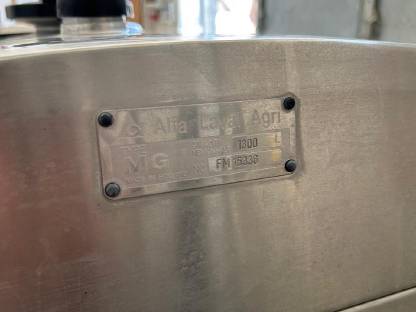 Bild 3:Alfa Laval Milchkühltank 1.300l