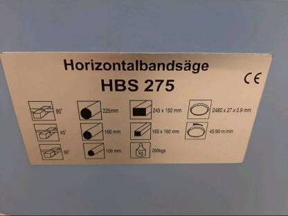 Bild 4:Metallbandsäge Bernardo HBS 275