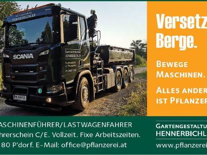 LKW-Fahrer/Maschinenführer gesucht