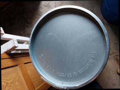 Bild 2:Eisenfass Stahlfass 200 l mit Deckel und Ring sauber neuwertig