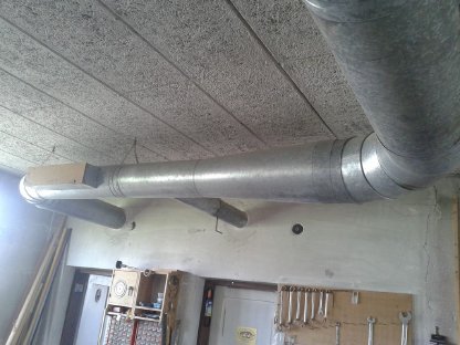 Warmluftrohre für Umluft (Spänexofen) Ofen