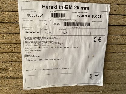 Bild 3:Heraklith-BM 25 mm Leichtbauplatte