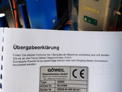 Bild 2:Göweil Wickelmaschine G2020