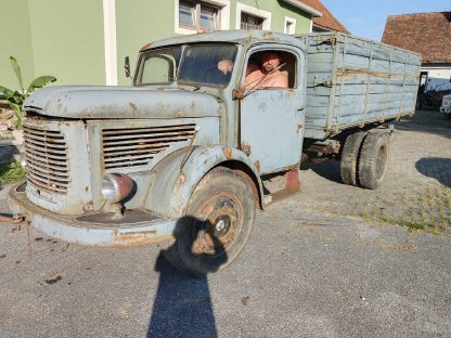 PKW, LKW, Moped Steyr 380 Kipper
