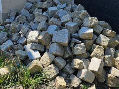 Bild 2:Granit Pflastersteine, Altwiener Granitwürfel