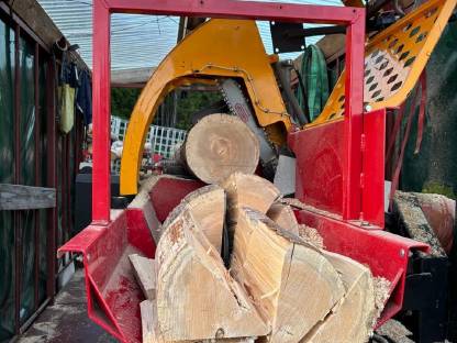 Sägespaltautomat Wood Pamar bis 50 cm Dm., Zufuhrtisch