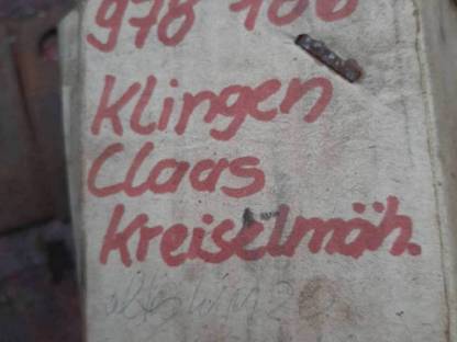 Bild 2:Mähwerk-Klingen Claas