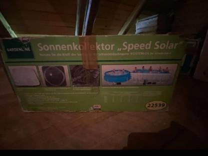 Bild 3:2 Stk. € 60,- Sonnenkollektor Speed Solar, 1 Stk. € 30,-