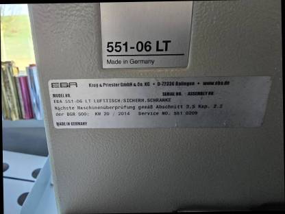 Bild 3:EBA 551-06 LT Papierschneidemaschine Stapelschneider Drucker