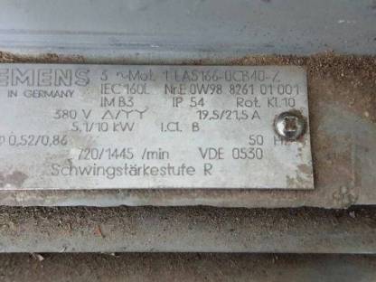 Bild 3:Neuer Siemens Dahlander-Elektromotor mit Dahlander-Schalter