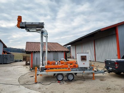 Separator - MS310 mobil mit Hebemast und Störstoffabscheider