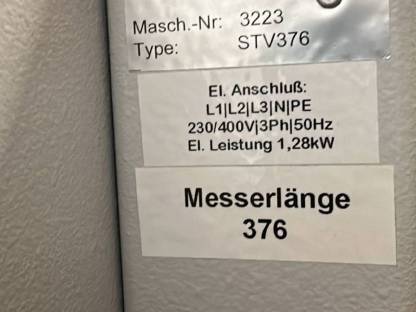 Bild 6:WASTEMA TexKnife STV 376 Bandmessermaschine