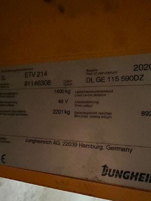 Bild 8:Jungheinrich Hubmaststapler ETV214