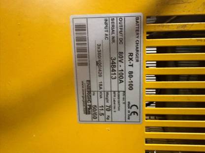 Bild 2:Batterieladegerät für E-Stapler RX-T 80-100