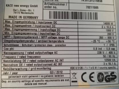 Bild 4:Photovoltaikanlage funktionstüchtig