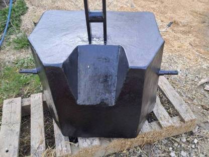 Bild 2:Frontgewicht Heckgewicht 650 kg