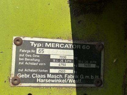 Bild 6:Claas Mercator 60