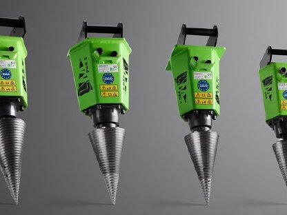 Bild 4:Kegelspalter Holzspalter Erdbohrer Bagger Linie PRO