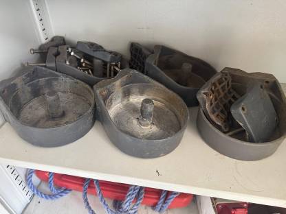 Lecksteinhalter 5 Stk gebraucht