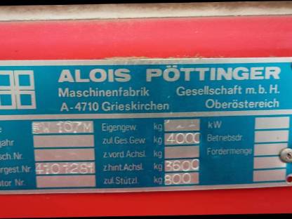 Bild 4:Ladewagen Pöttinger Ernte Profi 2