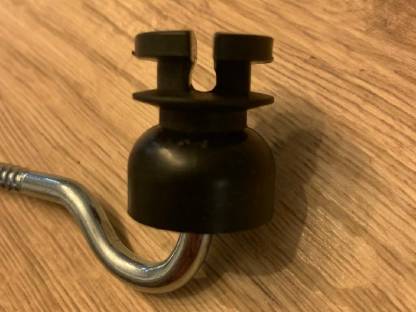 Bild 3:Schlitzisolator mit Holzgewinde (25 Stk.)