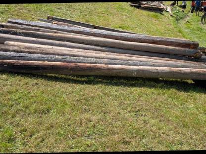 Bild 3:Rundholzbalken von Feldstadl