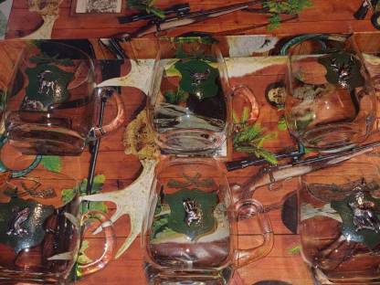 VINTAGE JAGD SET GLÄSER