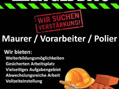 Suche weitere Mitarbeiter für meine Baufirma