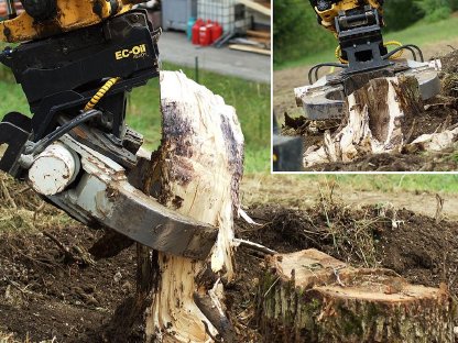 Bild 3:Wurzelstockentfernung: Wir packen jede Wurzel an!
