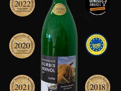 Bild 2:Steirisches Kürbiskernöl GGA