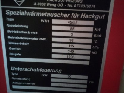 Bild 4:Hackschnitzelheizung Fa. Hargassner