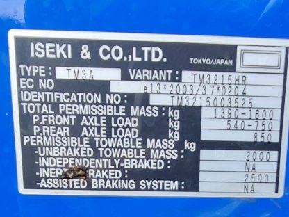 Bild 5:ISEKI 3215 AHL Hydro