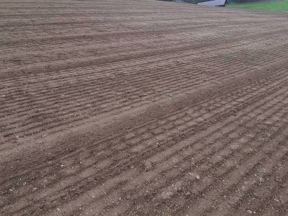 Bild 4:Rekultivierung Steinfräse Kreiselegge Sätechnik