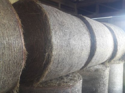 Bild 2:Siloballen und Heuballen