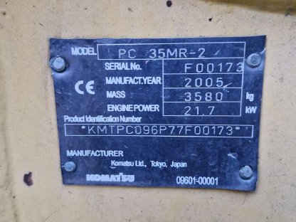 Bild 8:Komatsu PC35 MR Minibagger 3,5 t