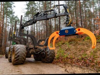 Bild 3:Holzzange Holzgreifer Rückezange