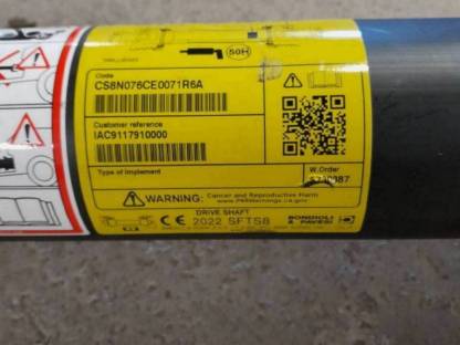 Bild 4:Gelenkwelle Bondioli & Pavesi