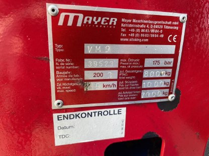 Bild 8:Mayer Siloking VM 9 Futtermischwagen