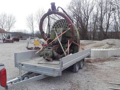 Bild 6:Harvesterkopf, Durchschubentaster