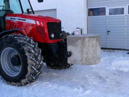 Bild 4:Frontgewicht, Heckgewicht