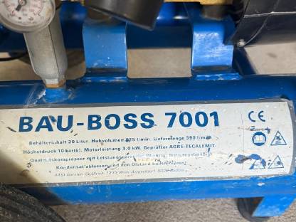 Bild 2:Kolbenkompressor Bau-Boss 7001