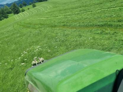 Bild 2:Mäharbeiten Krone B 870 CV