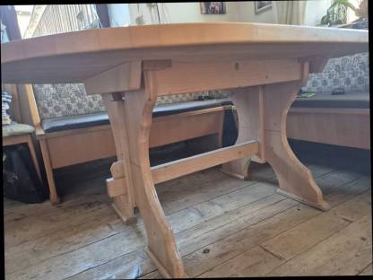 Bild 2:Schöner großer Esstisch Buche massiv 165 x 115