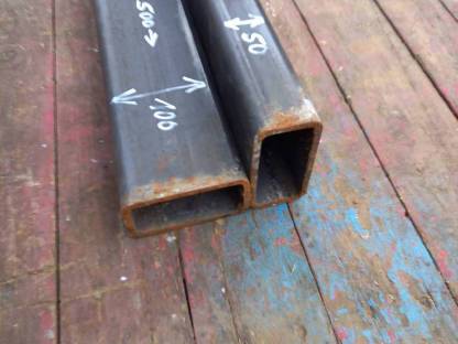 Bild 3:2 Rechteckrohre 100x50x5 Länge 500 mm