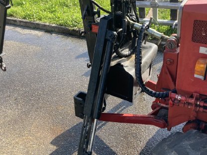 Bild 4:Kran zum Brennholz verladen (Eigenbau mit Zange)