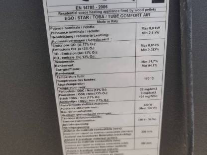 Bild 3:Pelletsofen MCZ 8 kW