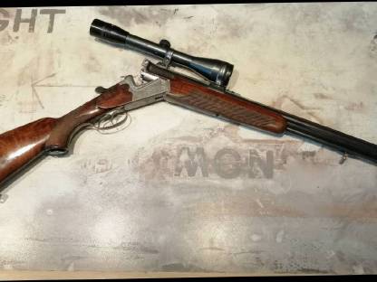 Bild 2:Ferlacher Bockbüchsflinte mit Stahlschrotbeschuss