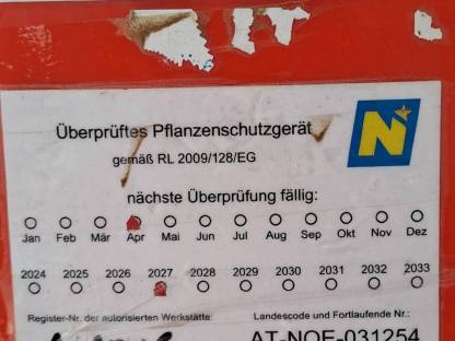 Bild 7:Jessernigg Feldspritze RWT